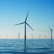 Offshore wind farm off the U.K. 海岸